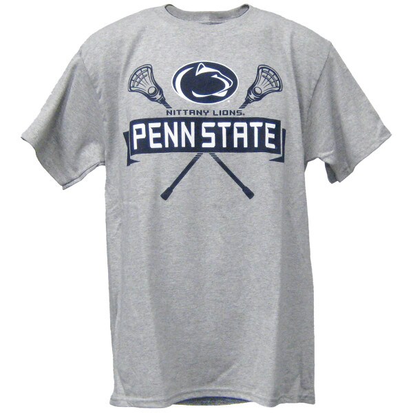 gray short sleeve t-shirt Penn State Nittany Lions Lacrosse